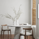 Belova Calacatta Green Marble Dining Table