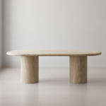 Meliora Travertine Dining Table