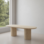 Meliora Travertine Dining Table