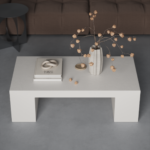 Evora Off White Microconcrete Coffee Table