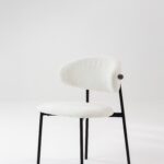 Alto White Boucle Dining Chair