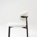 Alto White Boucle Dining Chair