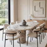 Alto White Boucle Dining Chair
