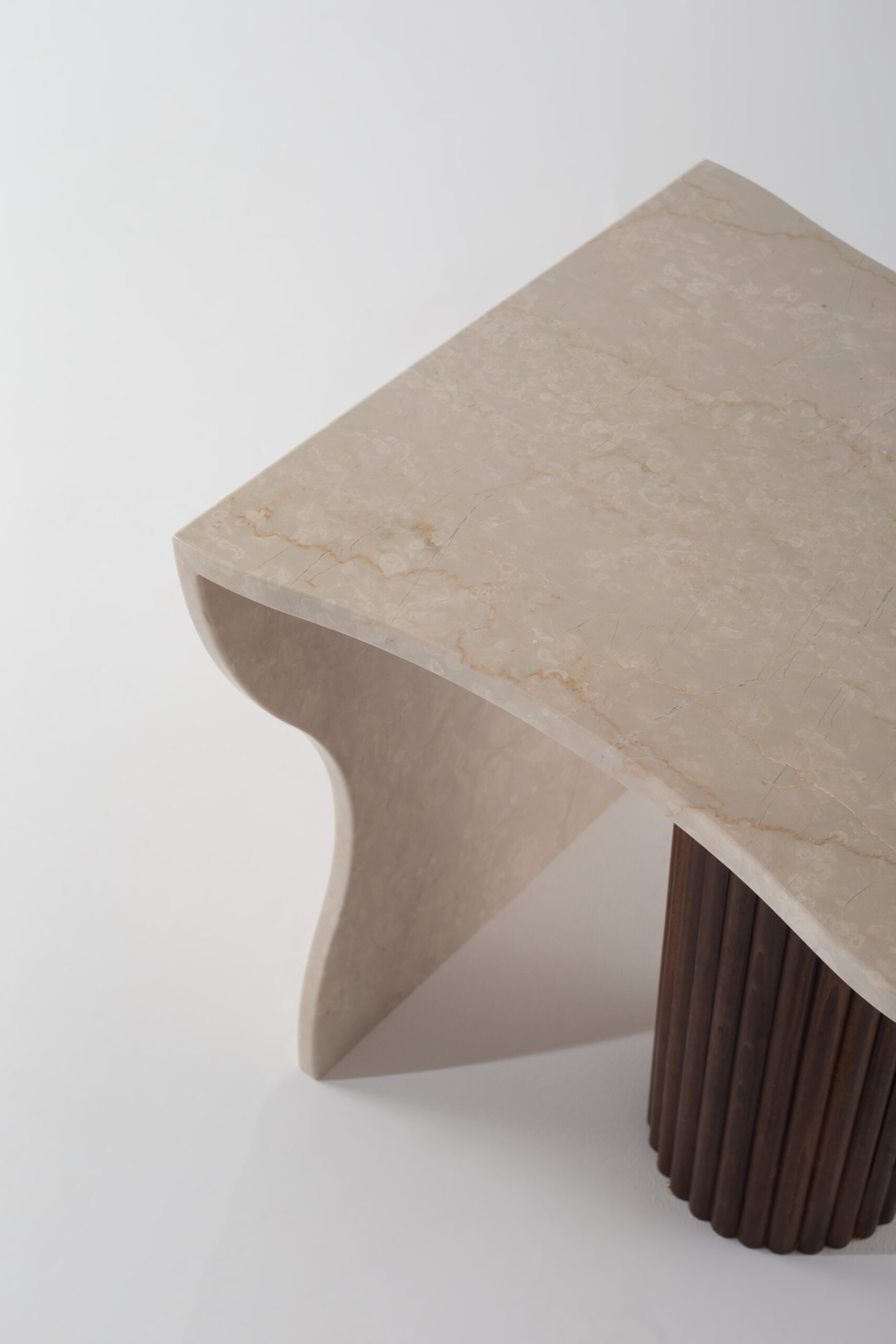Leocadia Botticino Marble Side Table - Image 2