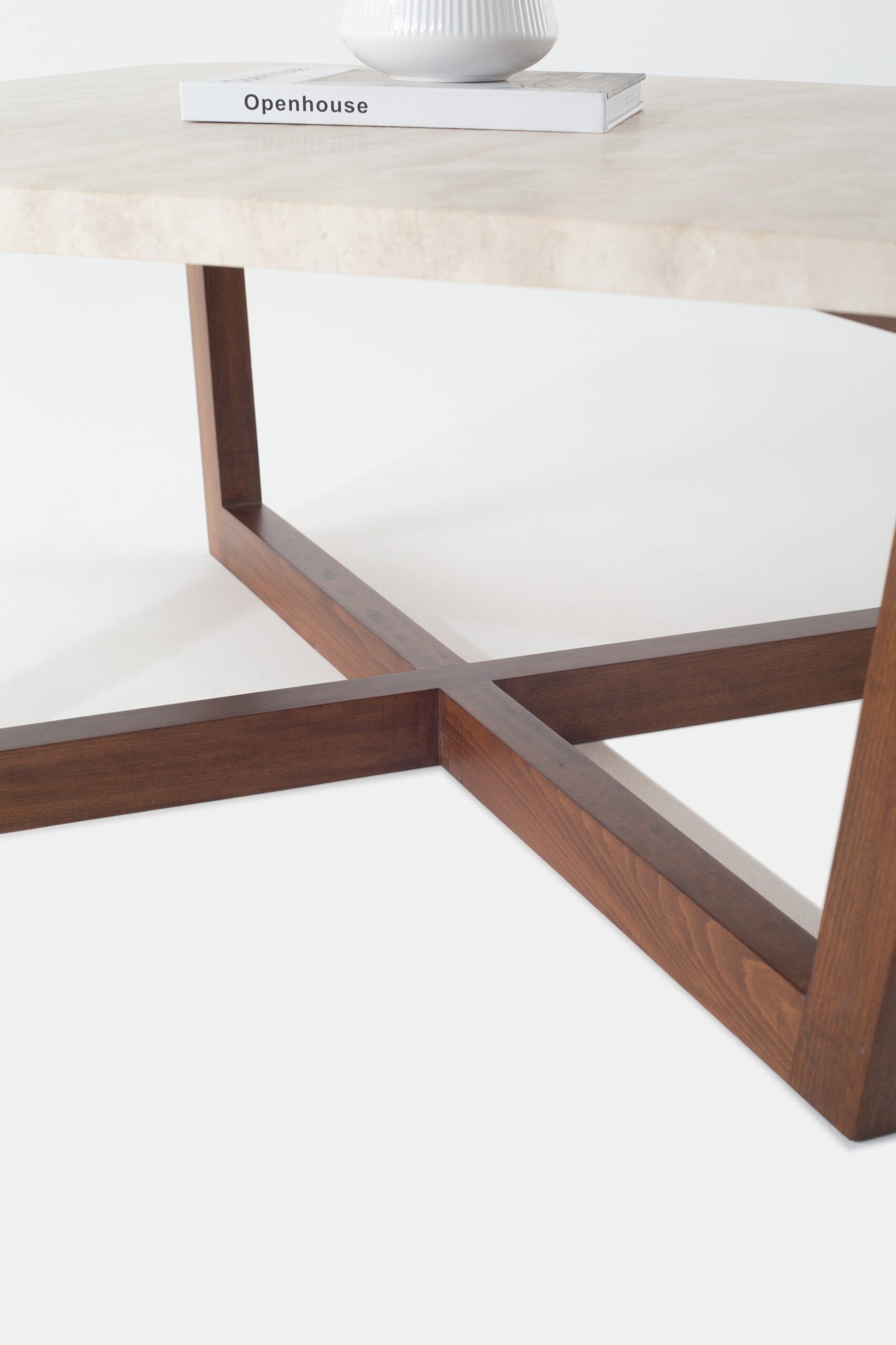 Nevena Travertine Coffee Table - Image 4