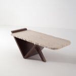 Parthenia Travertine Coffee Table