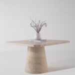Mavra Travertine Dining Table