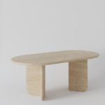 Titania Travertine Dining Table