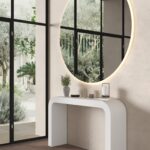Alira XL Frameless Round Wall Mirror with Backlit LED (150CM)