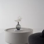 Alto Grey Microconcrete Round Coffee Table
