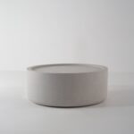 Alto Grey Microconcrete Round Coffee Table