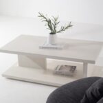 Marlowe Off White Microconcrete Coffee Table