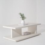Marlowe Off White Microconcrete Coffee Table
