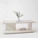 Marlowe Off White Microconcrete Coffee Table