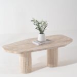 Riverine Travertine Coffee Table