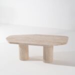 Riverine Travertine Coffee Table