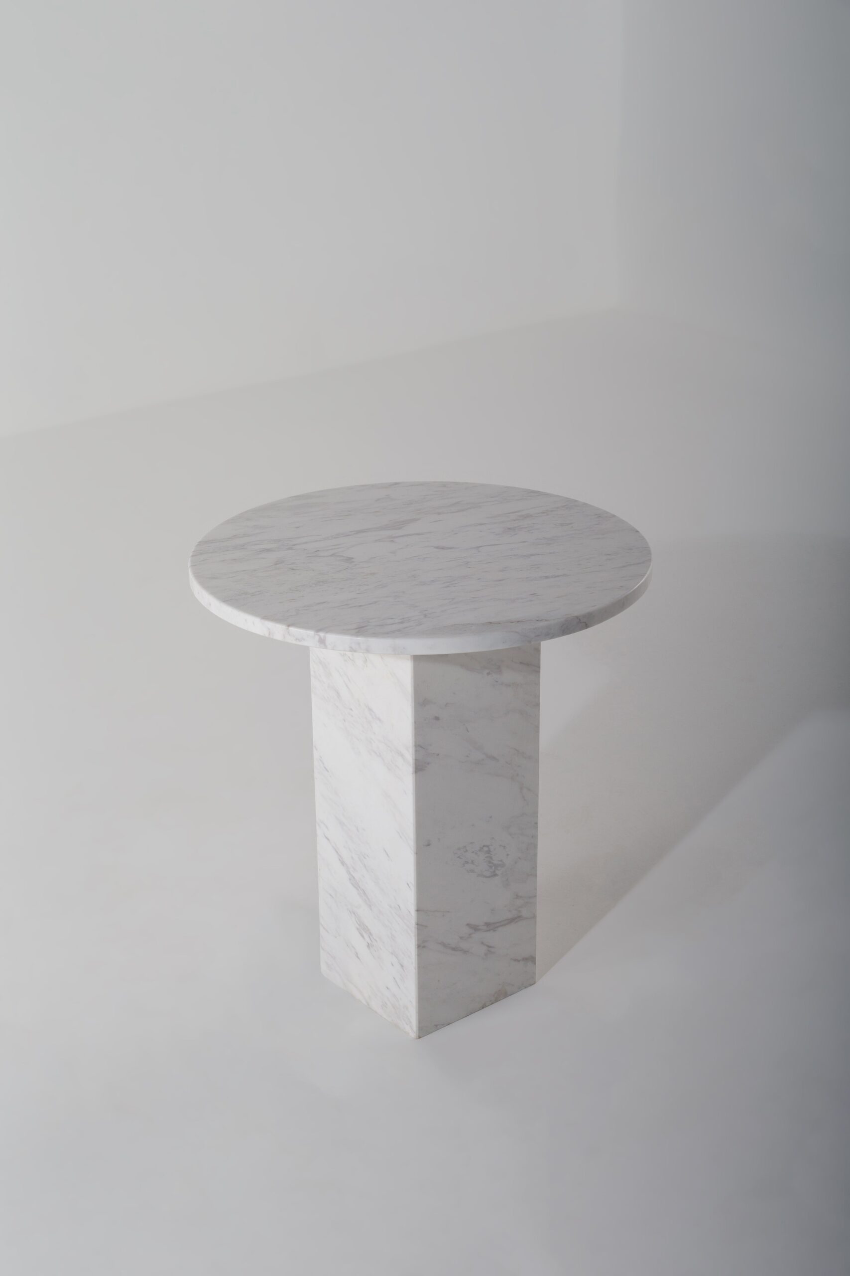 Cirilla Bianco Venus Marble Side Table - Image 2