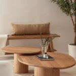 Mariano Solid Oak Nesting Coffee Table Set