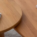 Mariano Solid Oak Nesting Coffee Table Set