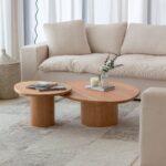 Mariano Solid Oak Nesting Coffee Table Set