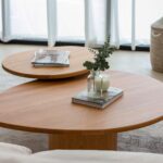 Mariano Solid Oak Nesting Coffee Table Set
