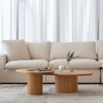 Mariano Solid Oak Nesting Coffee Table Set
