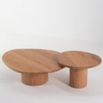 Mariano Solid Oak Nesting Coffee Table Set