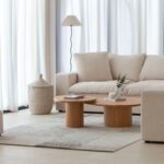 Mariano Solid Oak Nesting Coffee Table Set