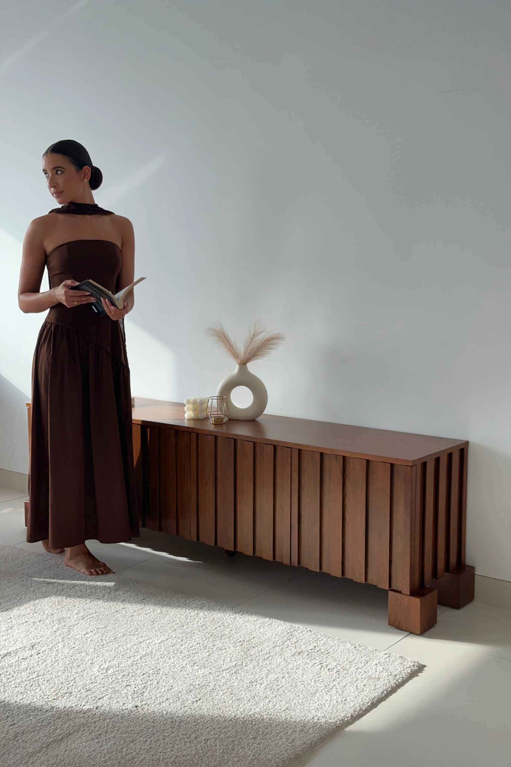 Nolan Dark Wooden TV Unit - Image 2