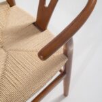 Beatrice Dark Wood & Rope Dining Chair