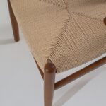 Beatrice Dark Wood & Rope Dining Chair