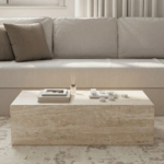 Felicity Beige Unfilled Travertine Coffee Table