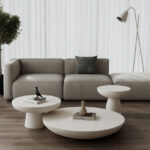 Mondo Off White Speckled Microconcrete Coffee Table Set
