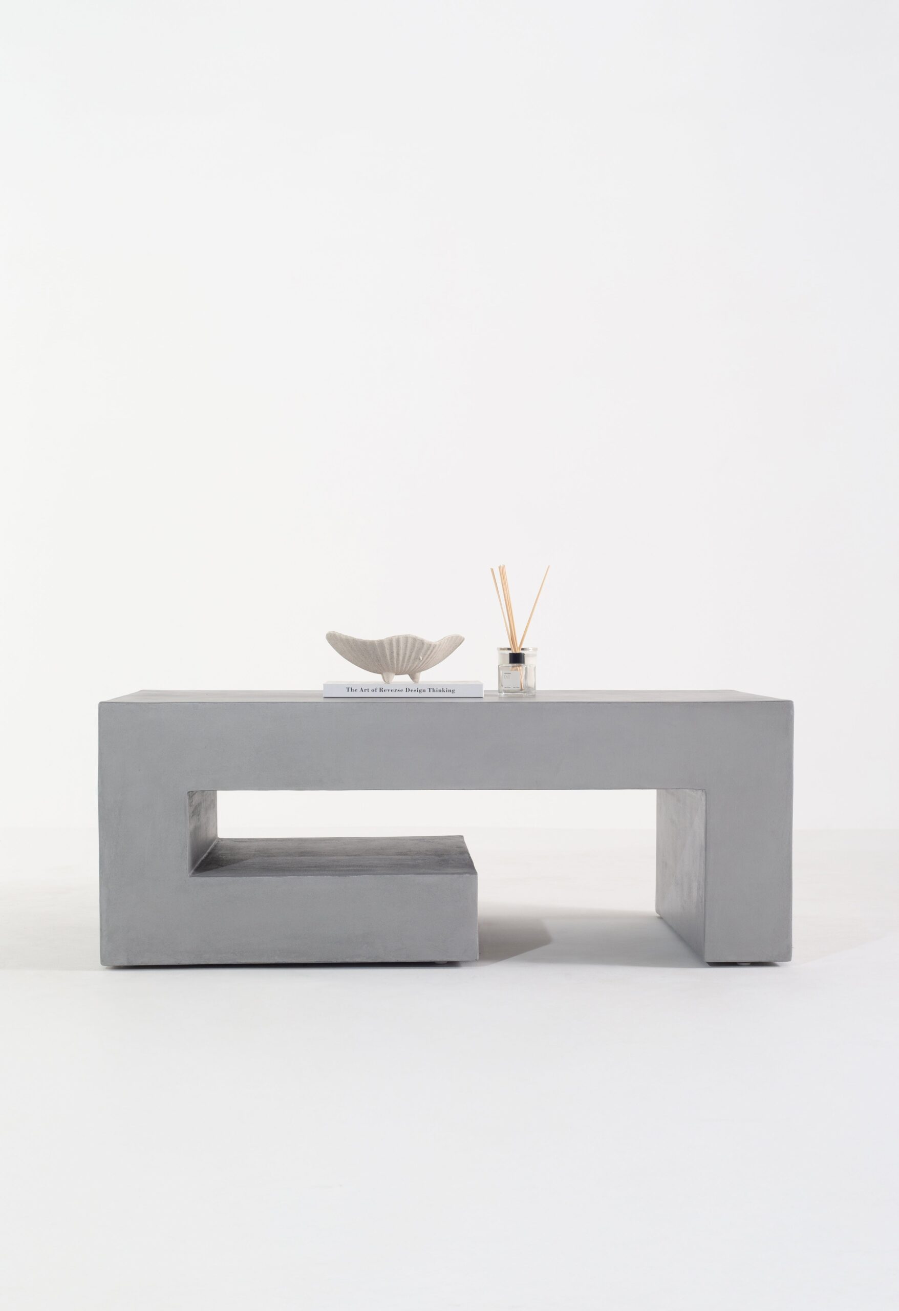 Fiorenza Grey Microconcrete Coffee Table - Image 5