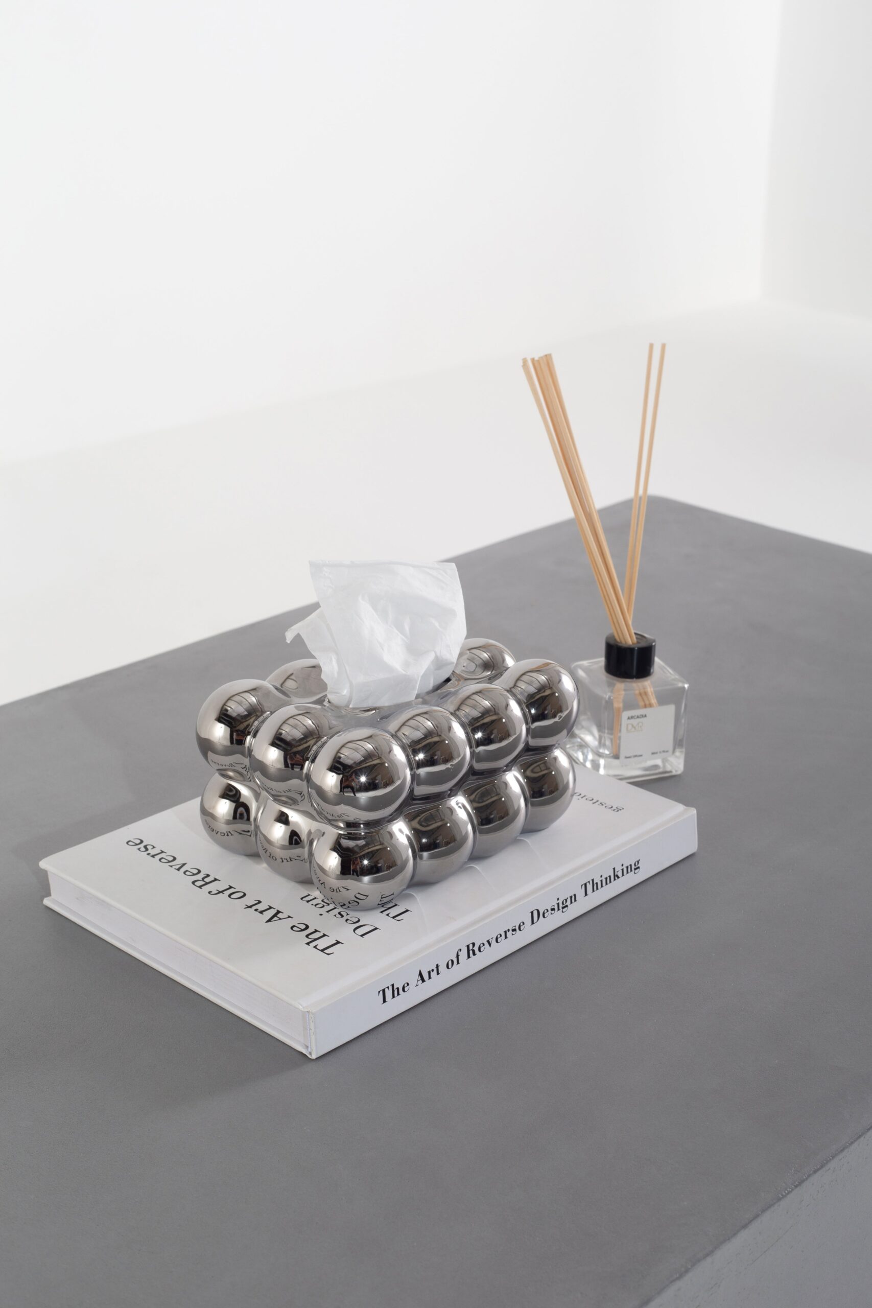 Chrome Bubble Bliss Tissue Holder