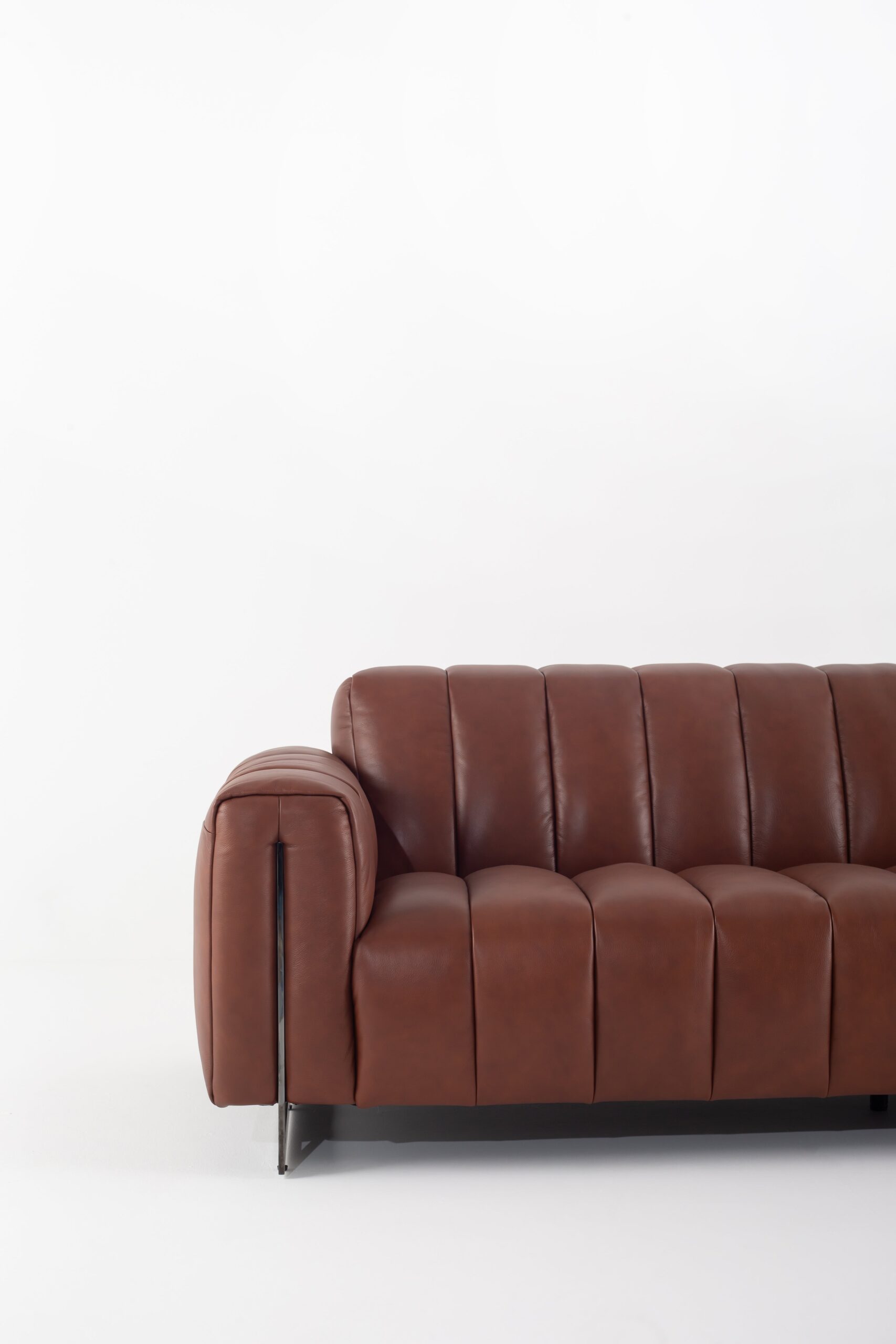 Praskovya Leather Sofa - Image 2