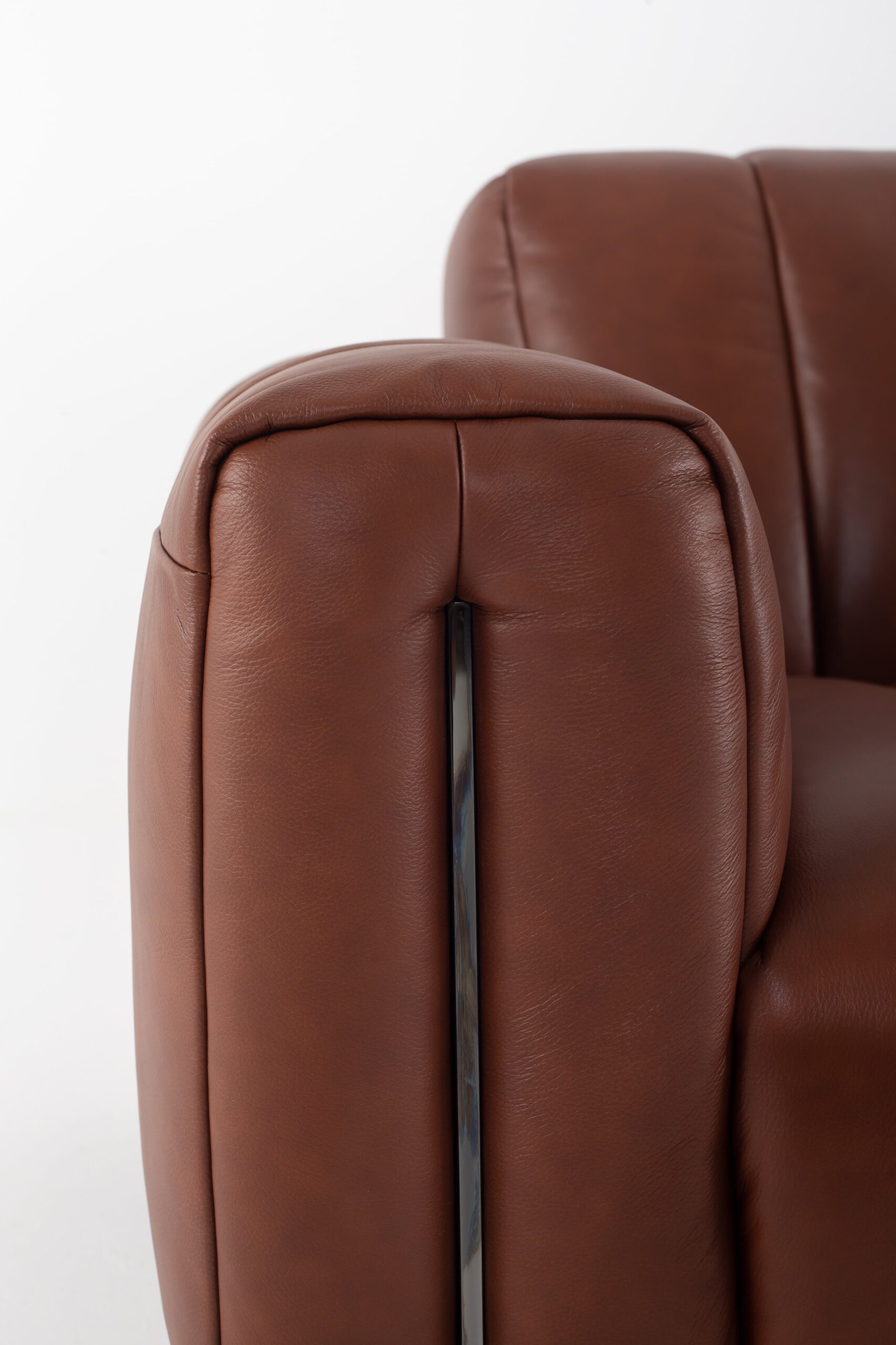Praskovya Leather Sofa - Image 6