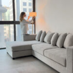 Lunar Arc Gold Floor Lamp