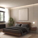Anisya Leather Bed