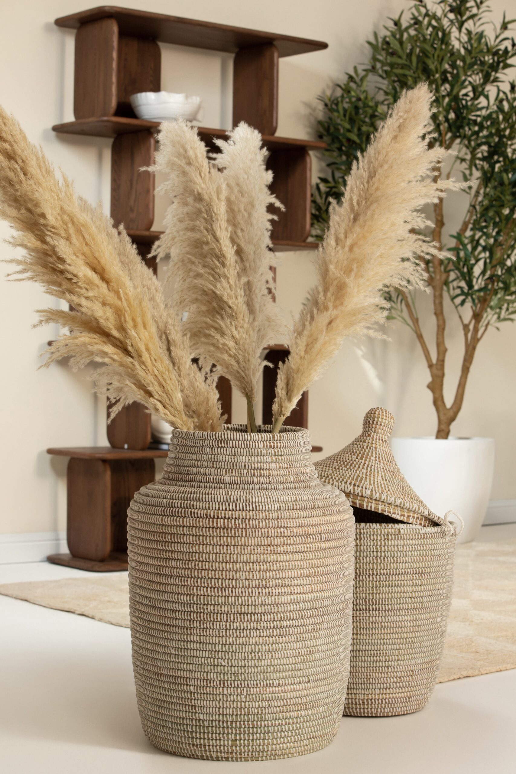Hattie Handmade White Vase - Image 2