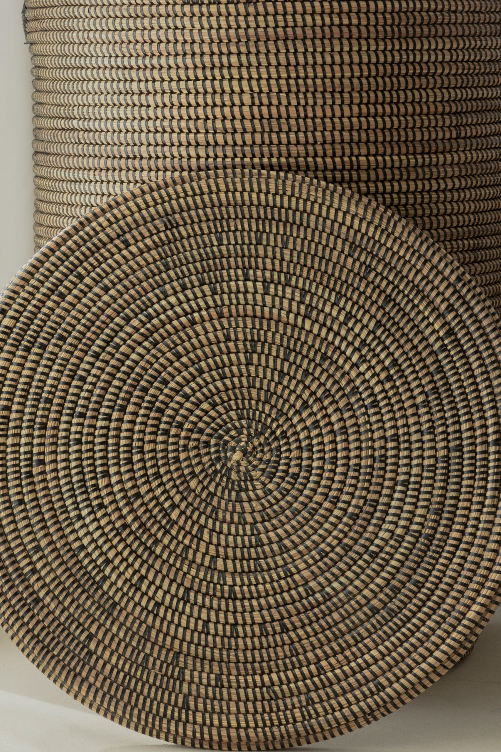 Chinara Handmade Black Basket (Set of 2) - Image 2