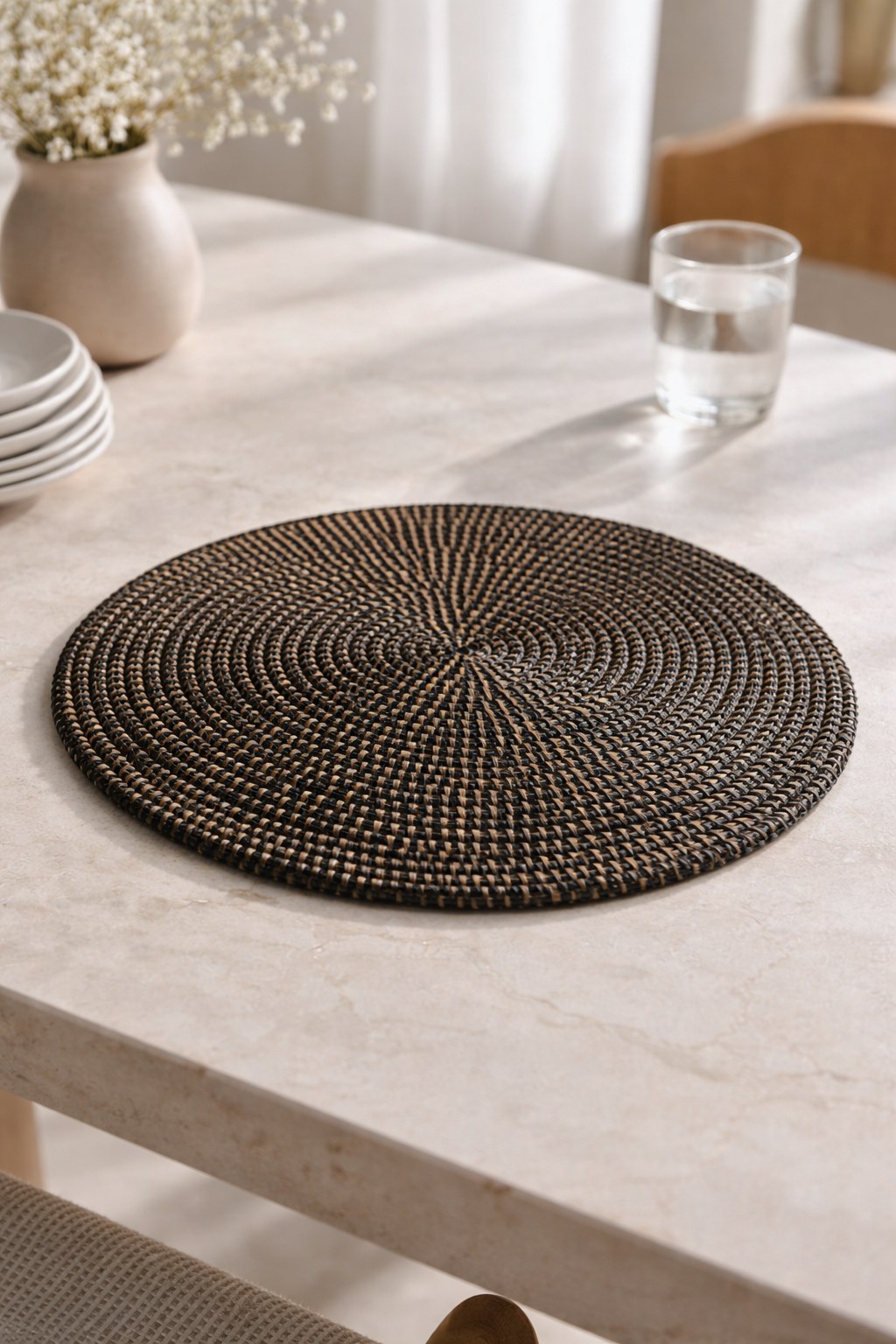 Helga Handmade Black Placemat