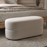 Manila Stone Ivory Layer Pouf Ottoman
