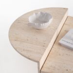 Emmeline Nesting Travertine Beige Coffee Table