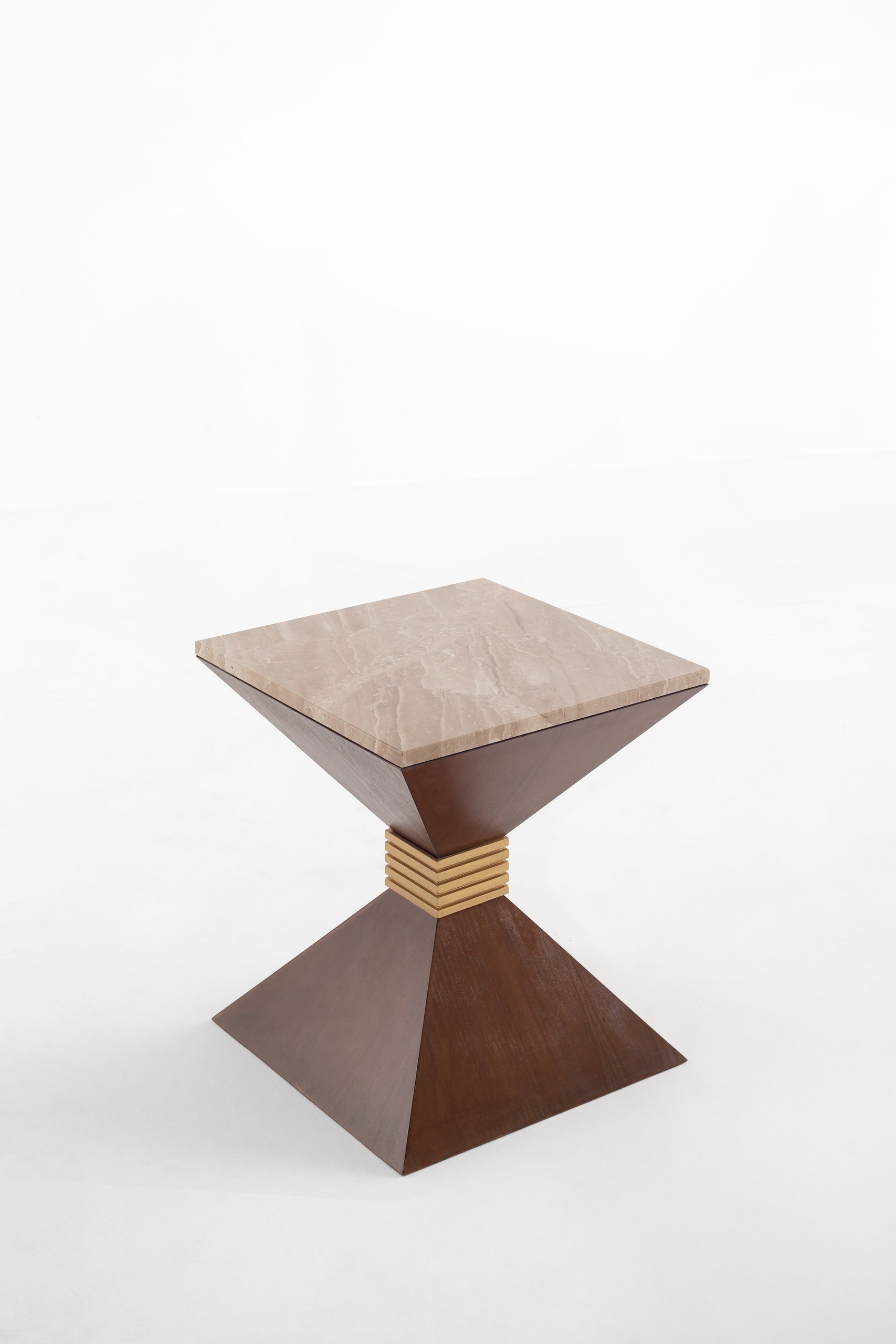 Zevara Breccia Brown Side Table