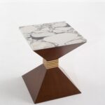 Zevara Breccia Brown Side Table