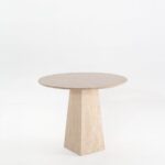 Winika Dining Table With Puzzle Travertine Base
