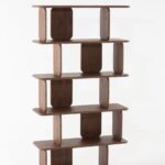 Lunova Dark Wooden Bookcase