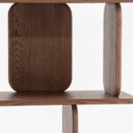 Lunova Dark Wooden Bookcase