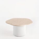 Ethel Beige Travertine Coffee Table